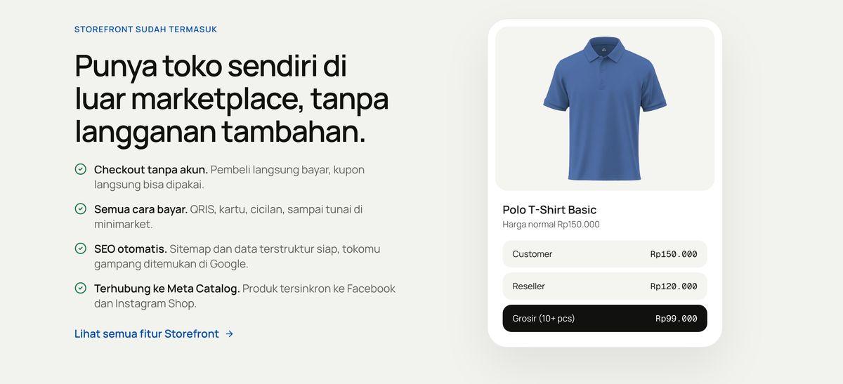 Storefront: toko sendiri di luar marketplace